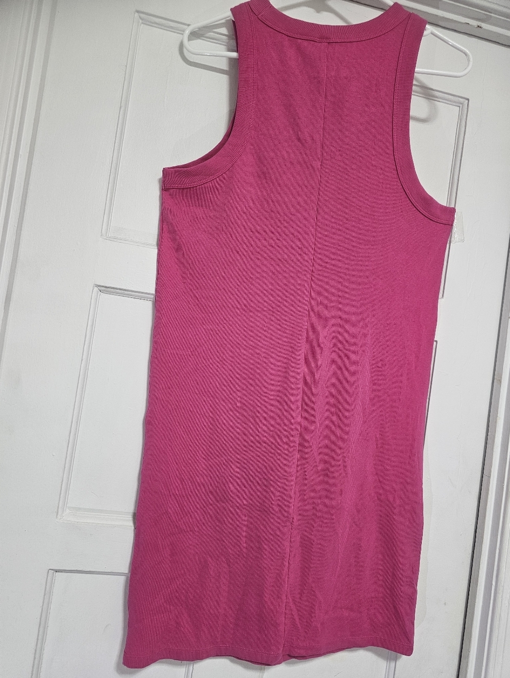 Old Navy Hot Pink Ribbed Tank Dress - Picture 4 of 6